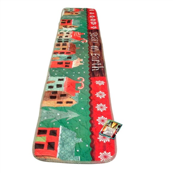 NWT Boho Christmas Quilted Table Runner - Picture 1 of 2